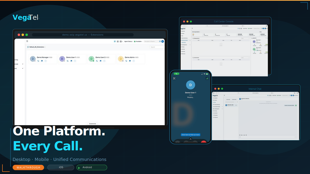 VegaTel Command Center