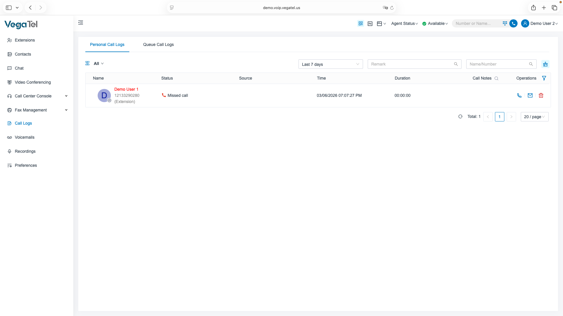 Call Logs & Analytics